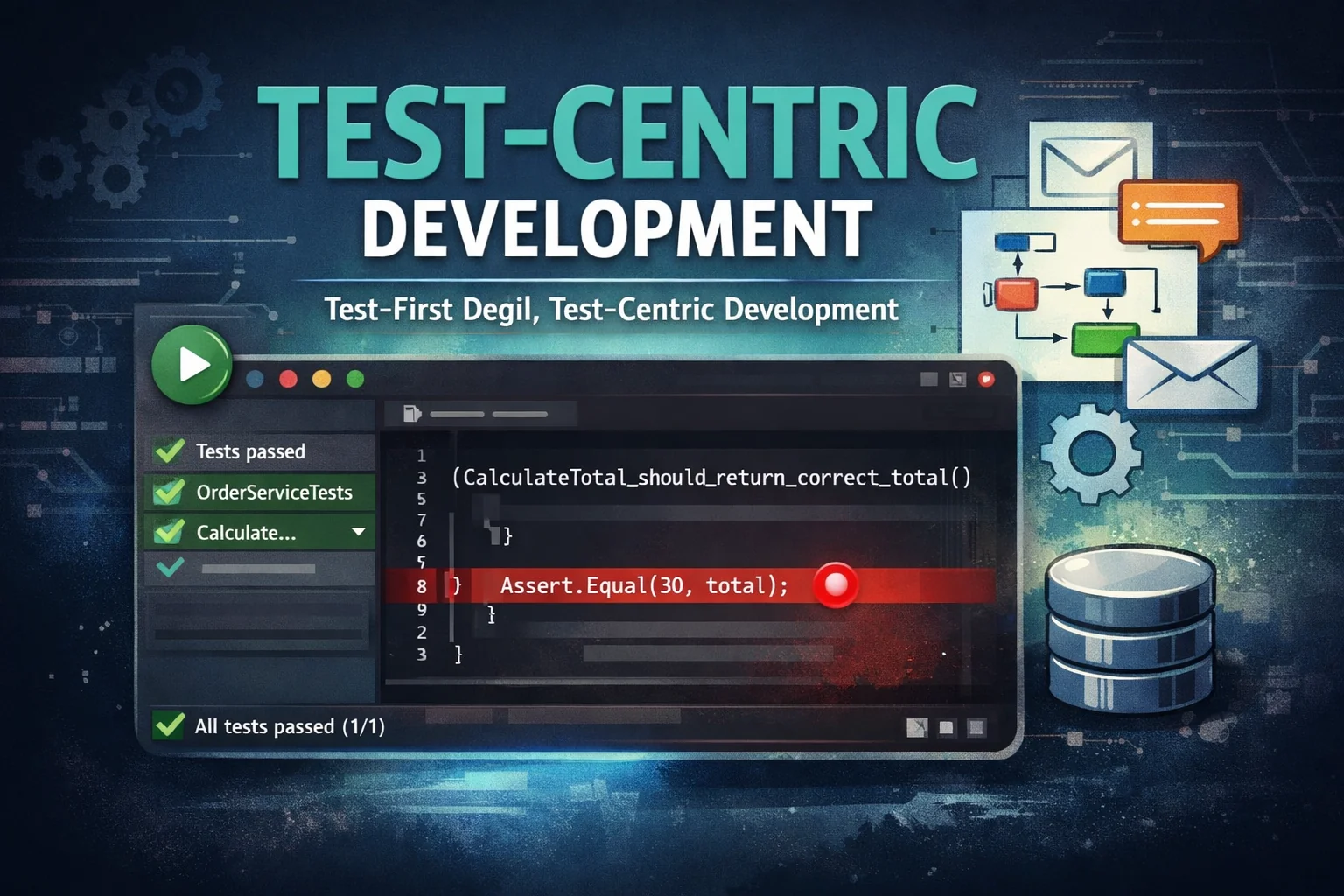 Test-Centric Development: Kodun İlk Çalıştığı Yer Test Olsun