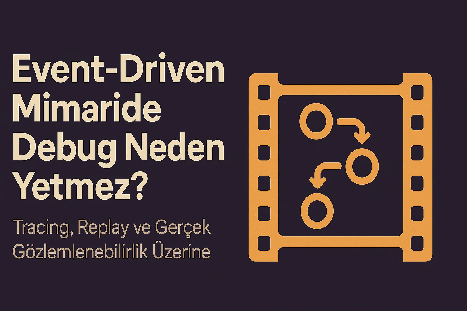 Event-Driven Mimaride Debug Neden Yetmez? Tracing, Replay ve Gerçek Gözlemlenebilirlik Üzerine