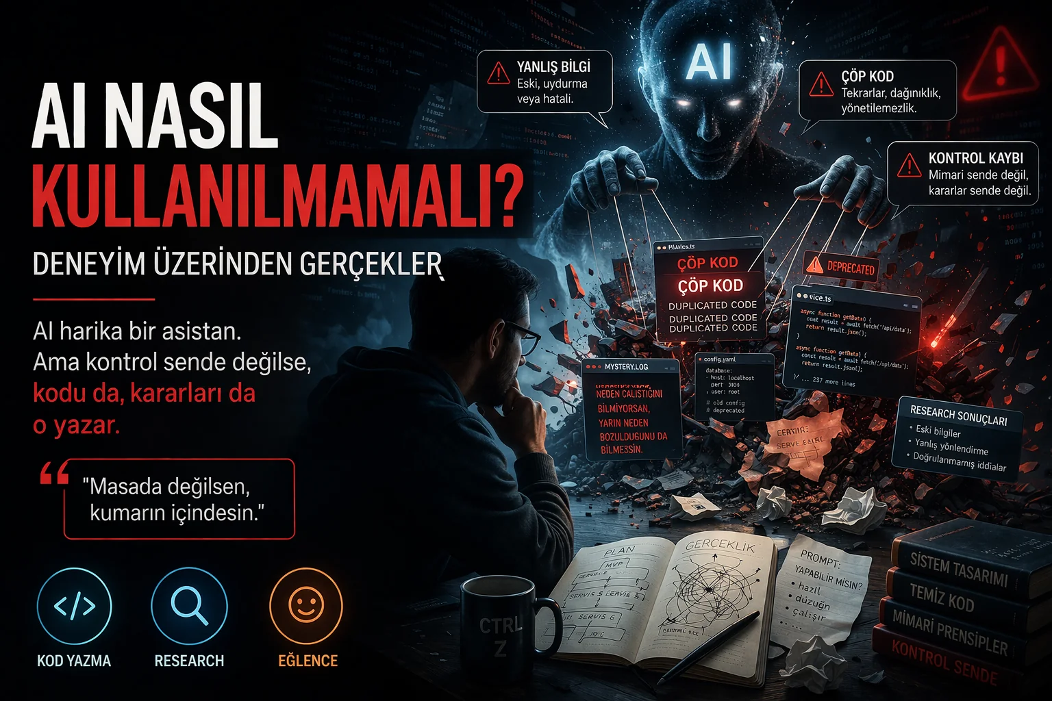 AI Nasıl Kullanılmamalı? Deneyim Üzerinden Gerçekler